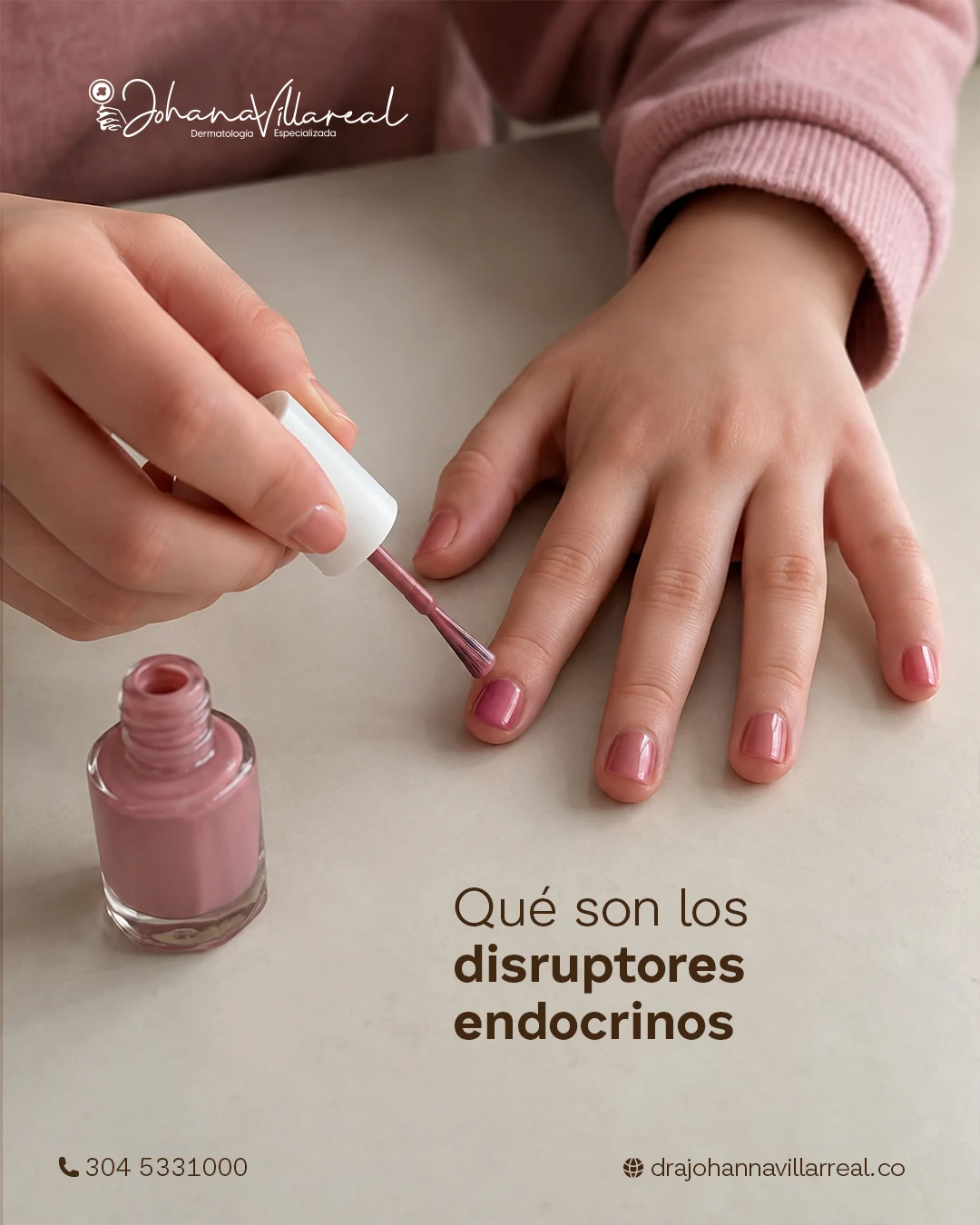 Dra. Johanna Villarreal carousel slide introducing endocrine disruptors